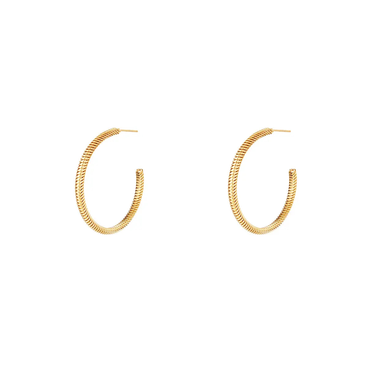 earrings round | gold