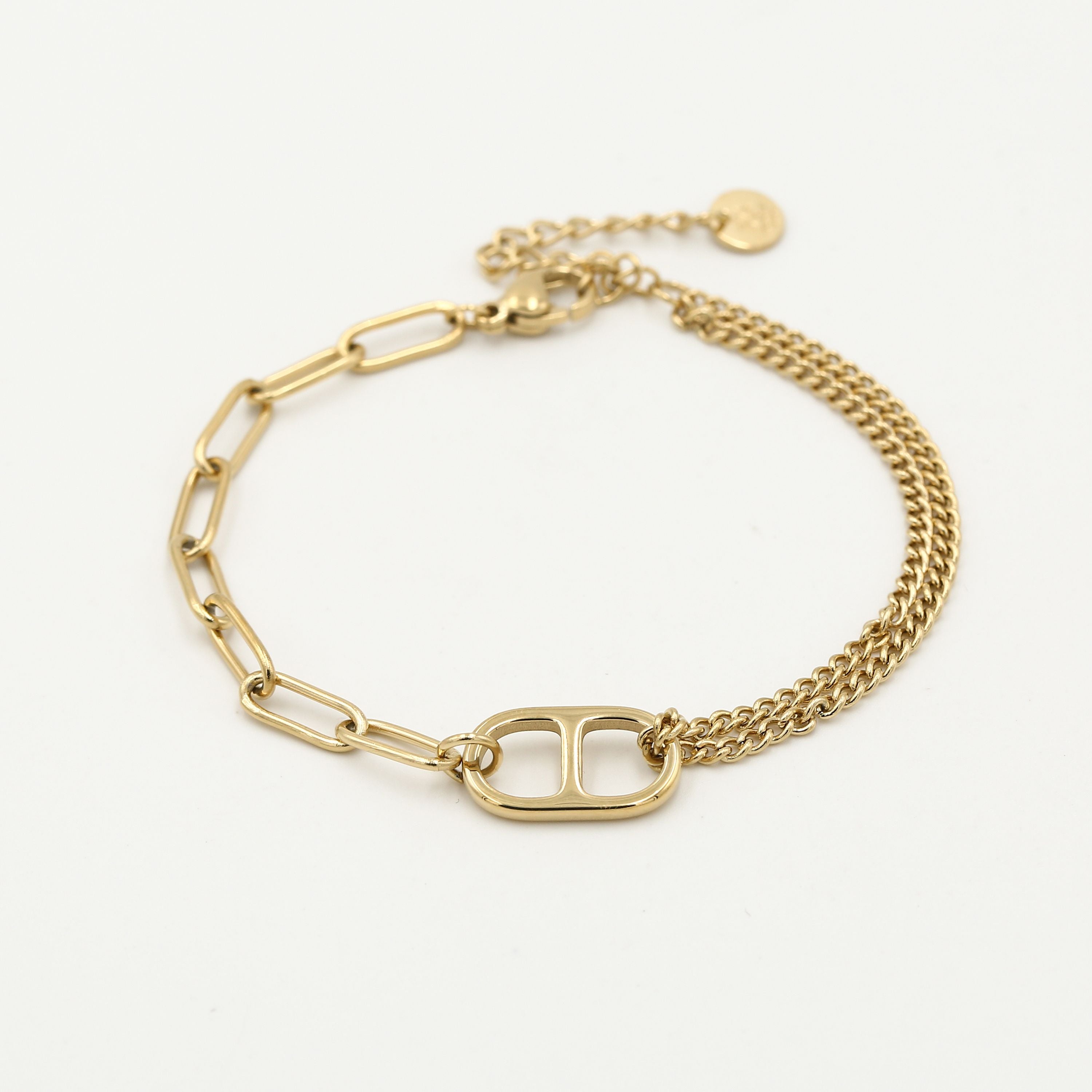 Bracelet different links | gold