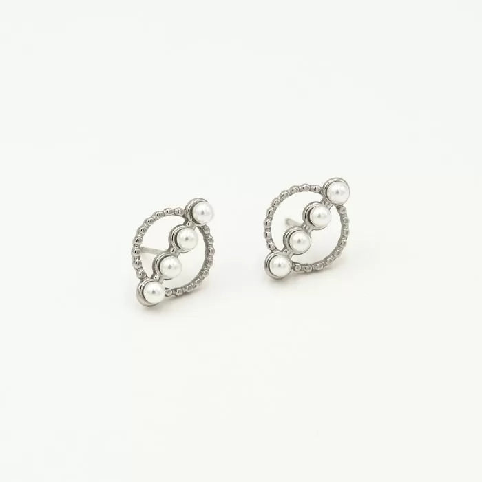 Earrings pearl | Silver