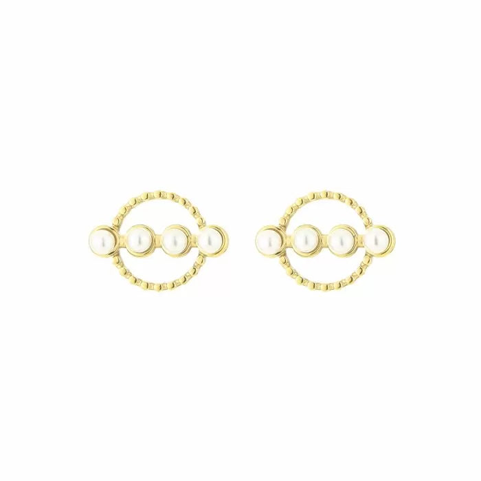 Ohrringe Perle | Gold